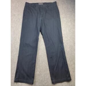 Eddie Bauer Pants Mens 34 Navy Wrinkle Free Classic Fit Chino Straight Leg